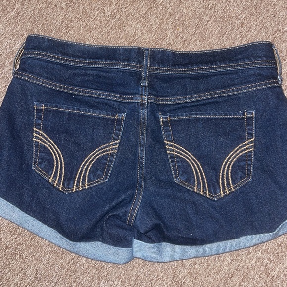 Hollister midi short dark denim size 7 / 28 waist - Picture 5 of 6